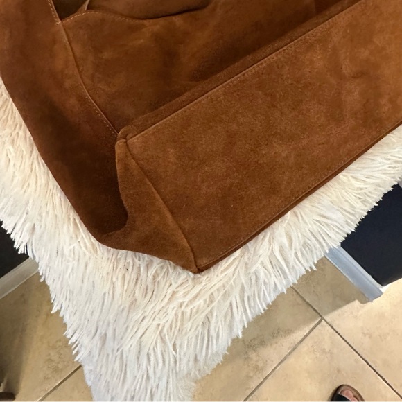 Quince Whiskey Brown Suede Hobo Bag - Picture 12 of 13